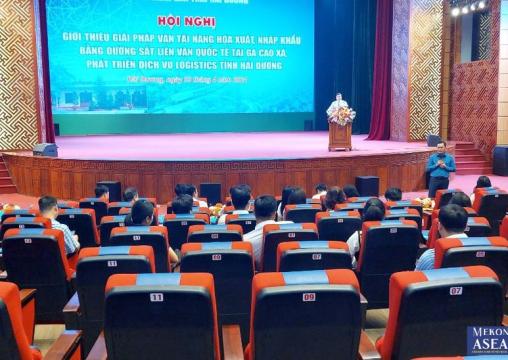 Hải Dương đẩy mạnh vận tải hàng hóa bằng đường sắt liên vận tại ga Cao Xá